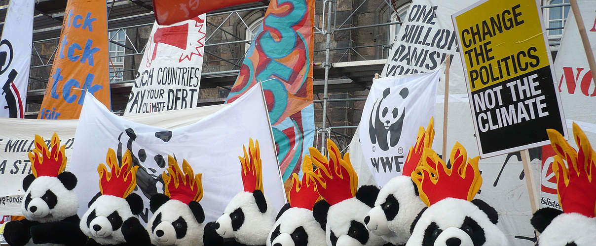 Demonstration vor UN Klimakonferenz © Philippe Weiler / WWF Belgien