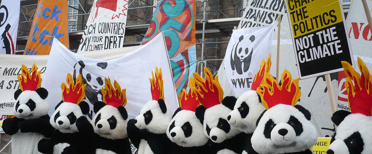 Demonstration vor UN Klimakonferenz © Philippe Weiler / WWF Belgien