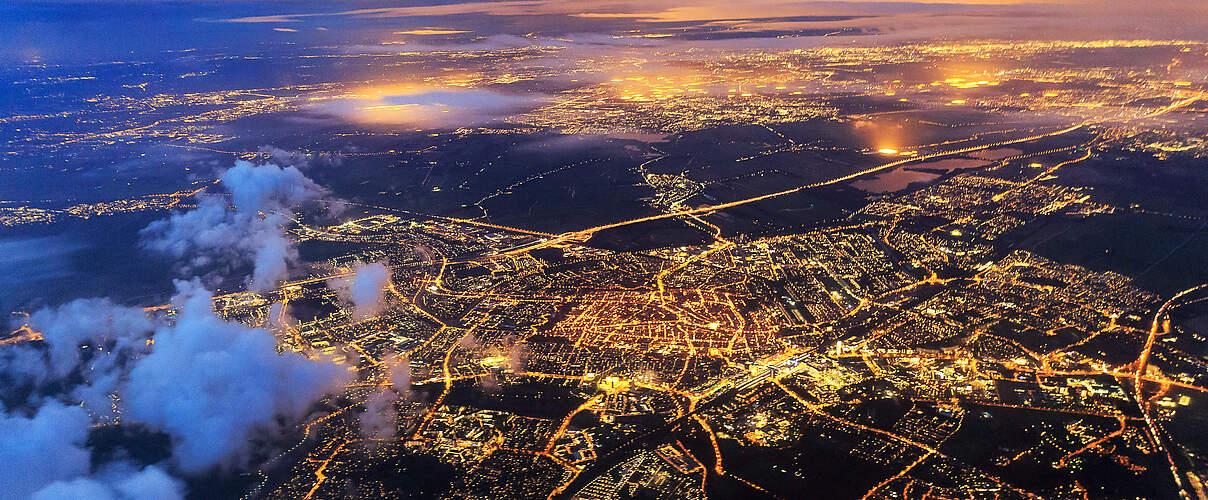 Luftaufnahme von Leiden (Niederlande) © dennisvdw / iStock / Getty Images