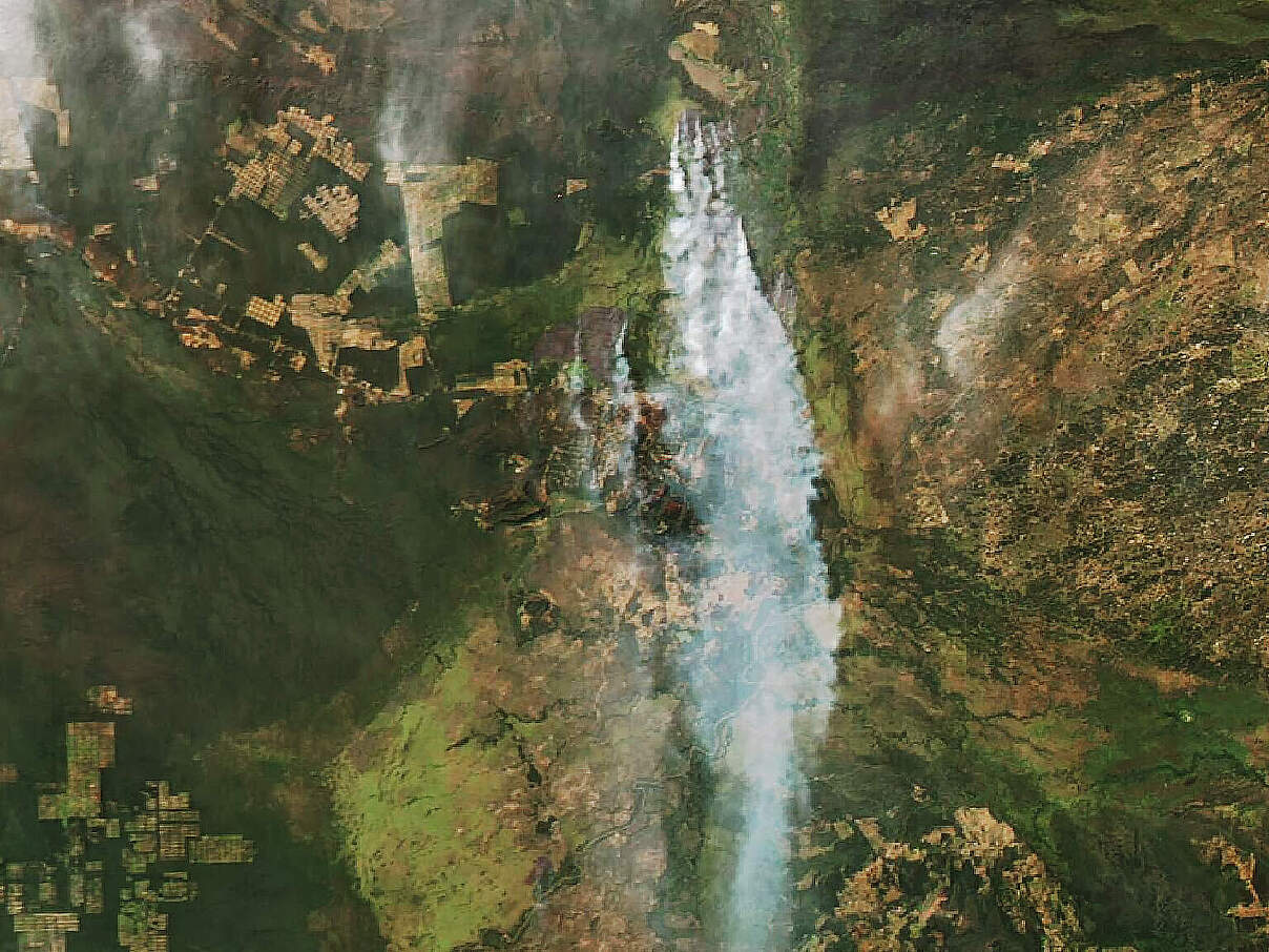 Die Feuer im Pantanal aus dem Weltall © NASA