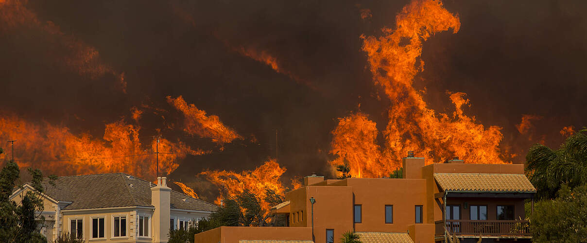 Waldbrand erreicht Wohnhäuser, Malibu, Kalifornien © David McNew / Stringer / Getty Images