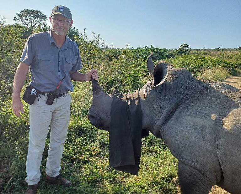 Jeff Cooke, WWF Projektleiter für das Black Rhino Range Expansion Project (BRREP) © WWF