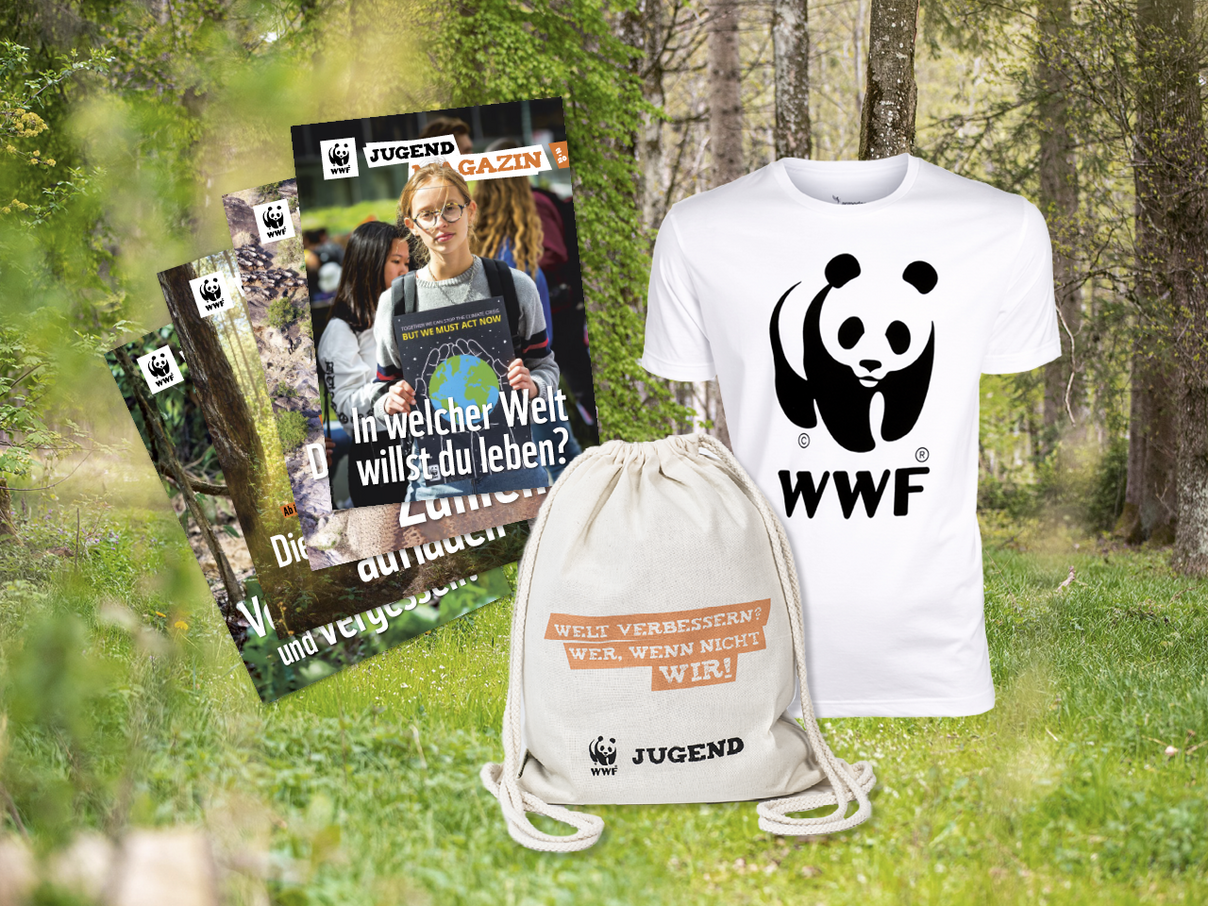 Das Begrüßungspaket der WWF Jugend © WWF