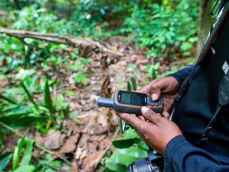 Ein Patrouillen-Team bei der Arbeit mit dem SMART-System in Südostasien © Lauren Simmonds / WWF